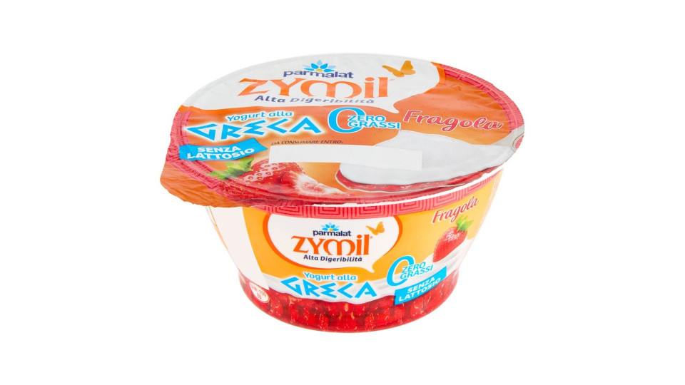 Zymil Alta Digeribilità Yogurt alla Greca 0% di Grassi Senza Lattosio Fragola