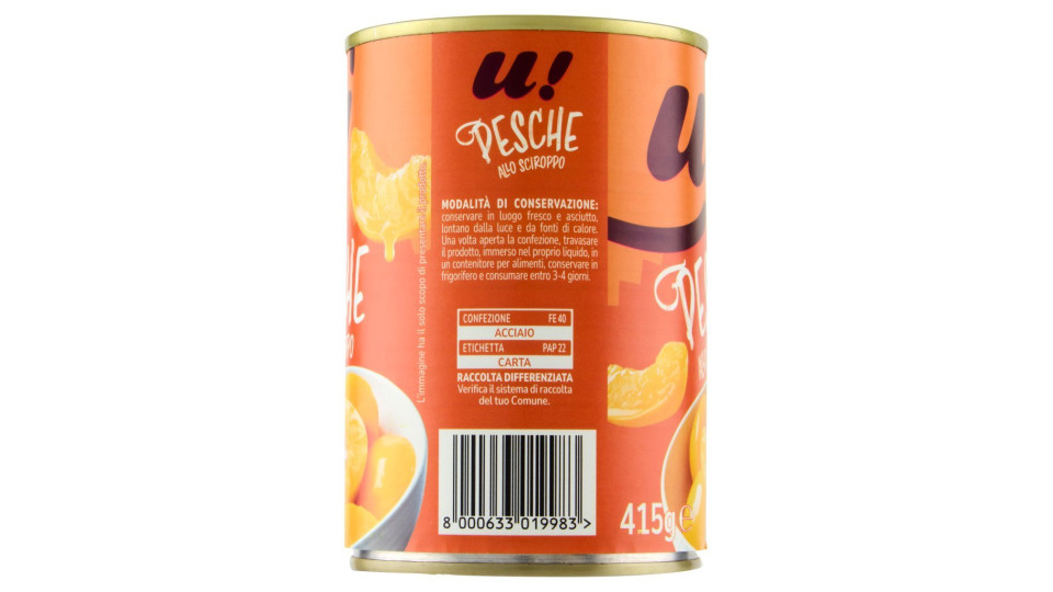 Valfrutta, pesche allo sciroppo