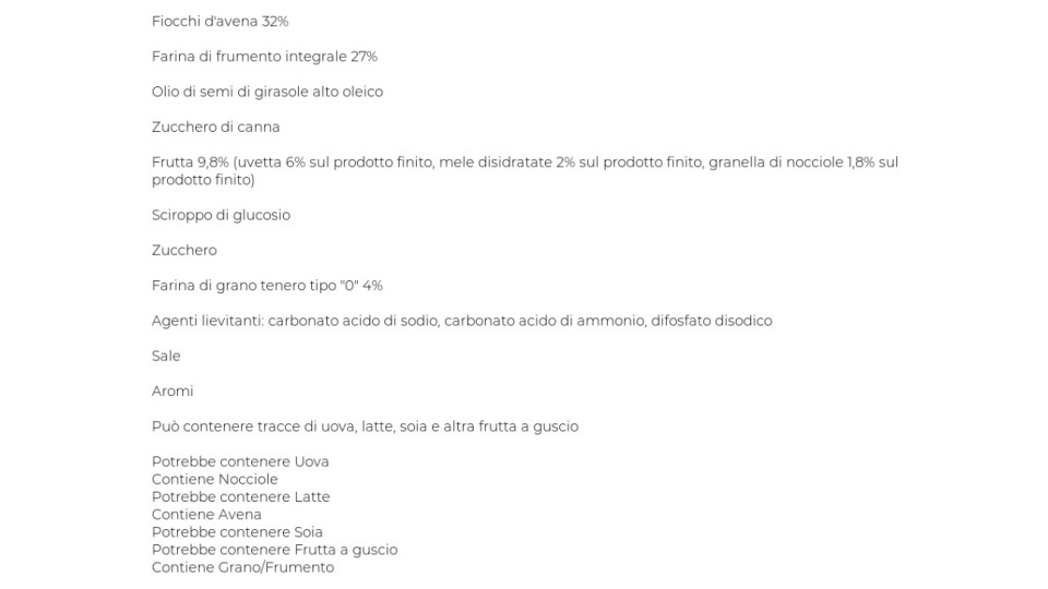 BISCOTTI CON CEREALI E FRUTTA U! Confronta & Risparmia