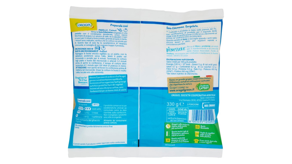 Orogel Il Benessere Soia Edamame Surgelati