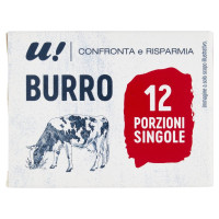 Burro 12 porzioni singole U! Confronta & Risparmia