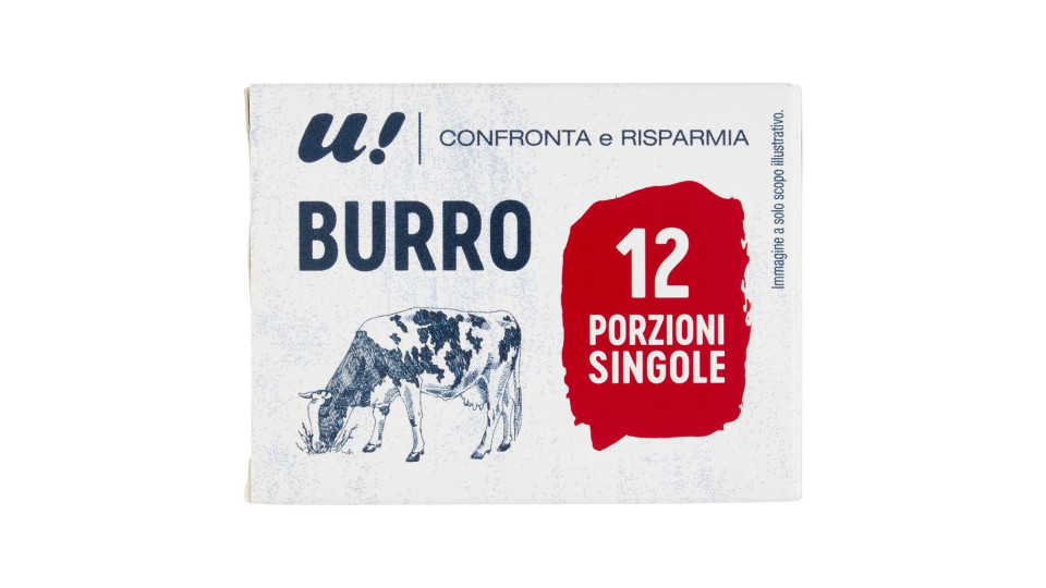 Burro 12 porzioni singole U! Confronta & Risparmia
