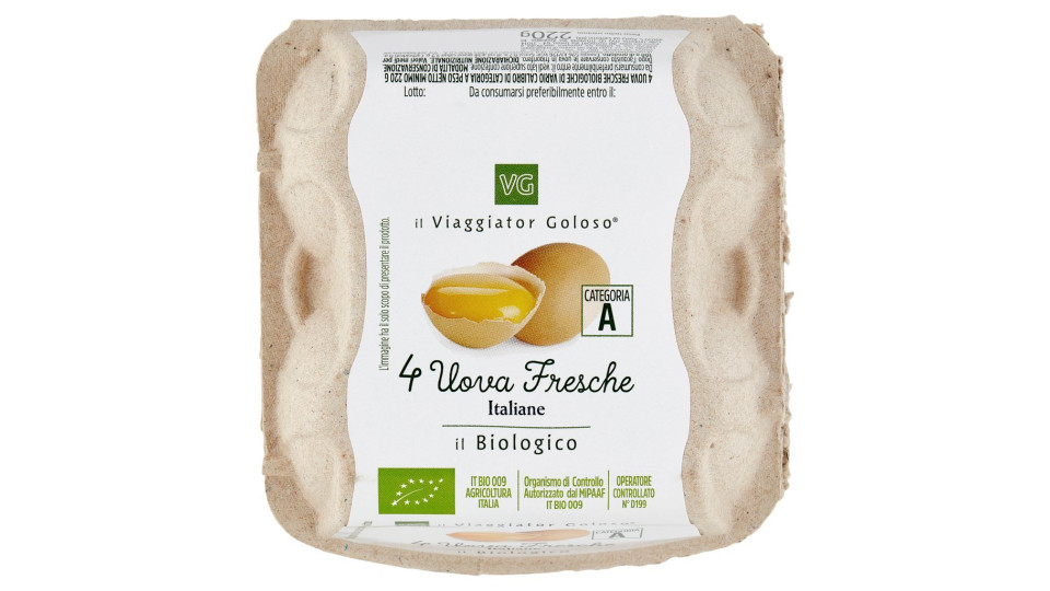 4 UOVA FRESCHE il Viaggiator Goloso il Biologico