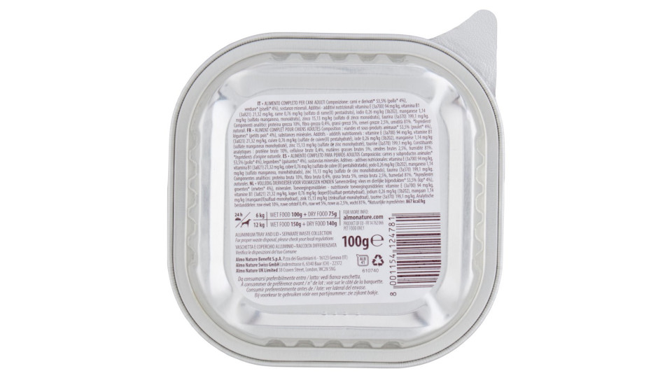 Almo - Daily Menu Gr.100 Pollo E Piselli  -  Dog 221