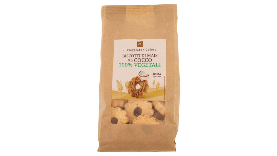 BISCOTTI CON MAIS BLU E COCCO 100% Vegetali Senza Glutine il Viaggiator Goloso