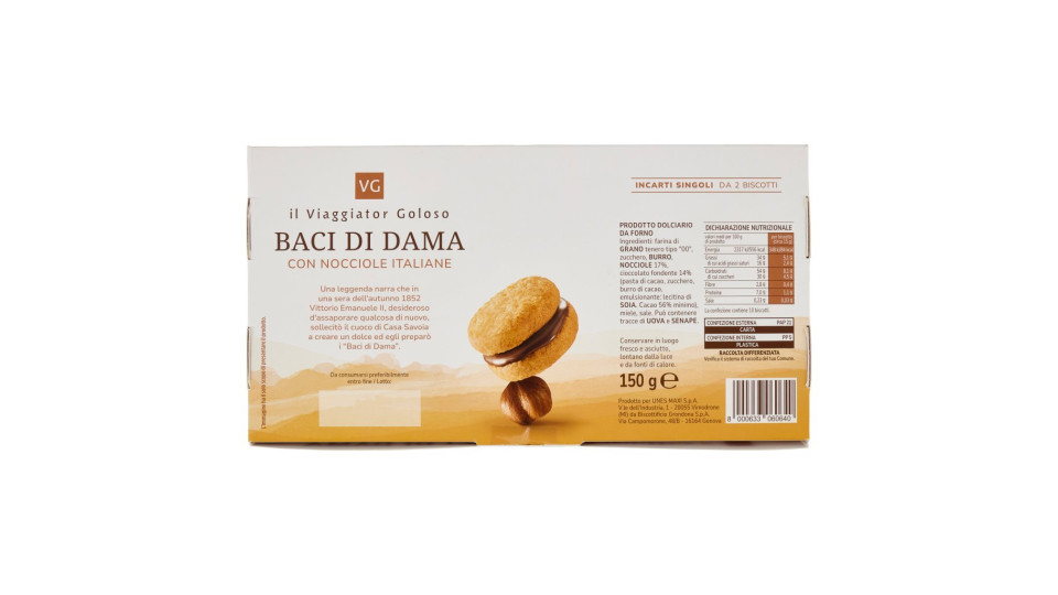 Baci di dama il Viaggiator Goloso