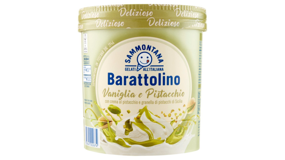Sammontana, Barattolino pistacchio e vaniglia