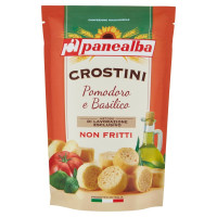 Panealba crostini pomodoro basilico