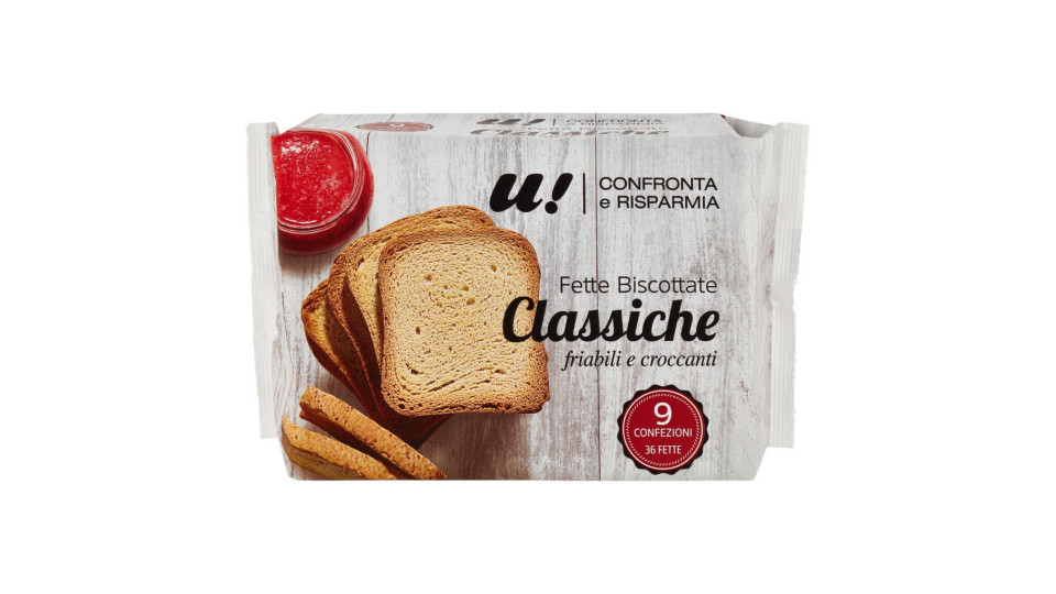 FETTE BISCOTTATE CLASSICHE U! Confronta & RISPARMIA