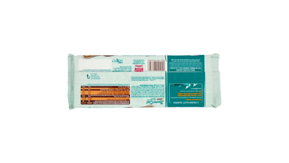 Galbusera, BuoniCosì wafer con crema cacao e vaniglia senza zuccheri aggiunti