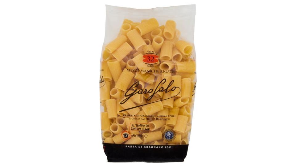 Garofalo, Mezze Maniche Rigate n. 5-13 pasta di semola di grano duro integrale