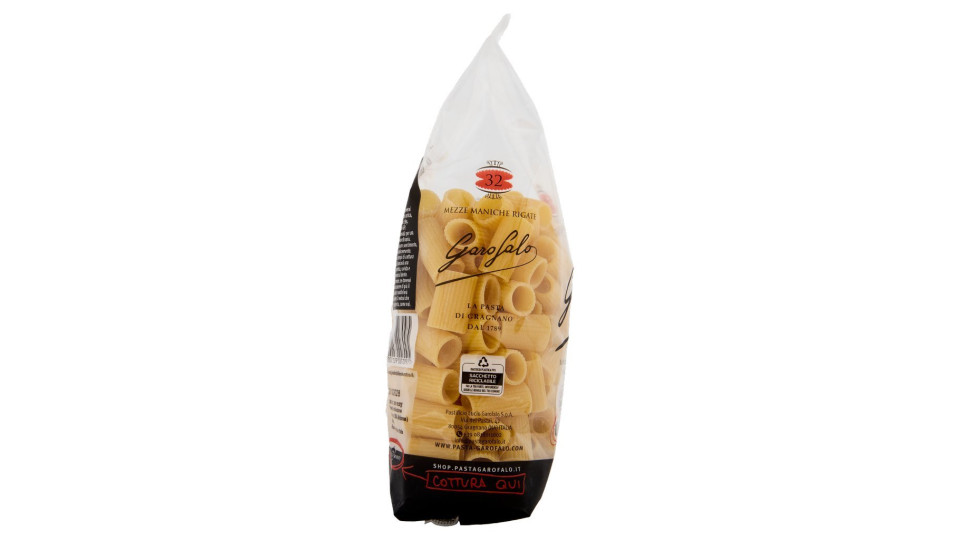 Garofalo, Mezze Maniche Rigate n. 5-13 pasta di semola di grano duro integrale