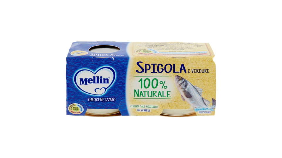 Mellin Omogeneizzato Spigola e Verdure