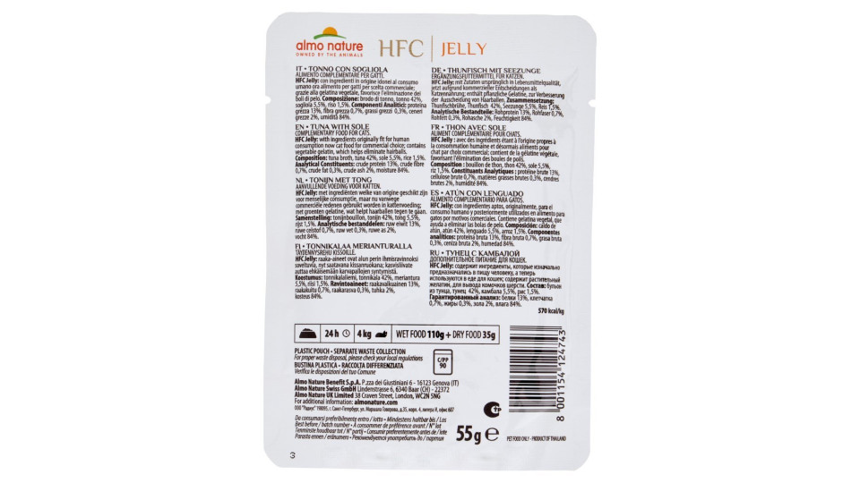 almo nature Classic Jelly con tonno Adult Cat