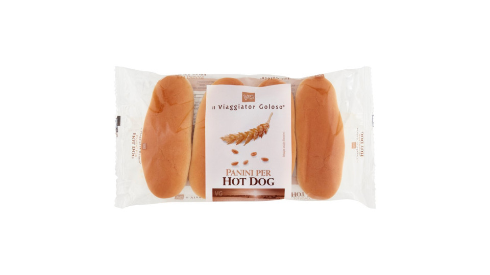 Il Viaggiator Goloso 4 Panini per Hot Dog 250g