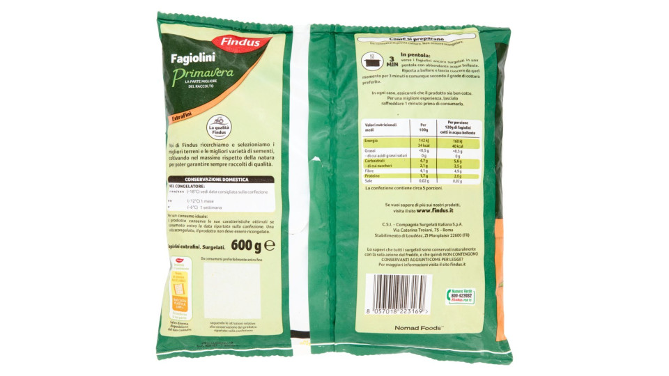 Findus Fagiolini primavera
