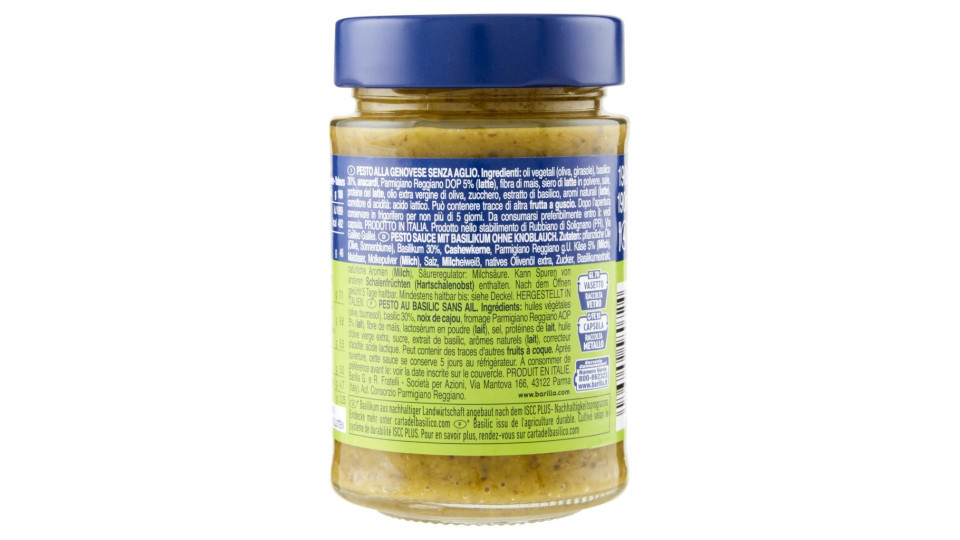 Barilla pesto genovese senza aglio