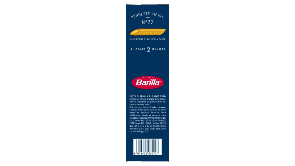 Barilla - Pennette Rigate, 