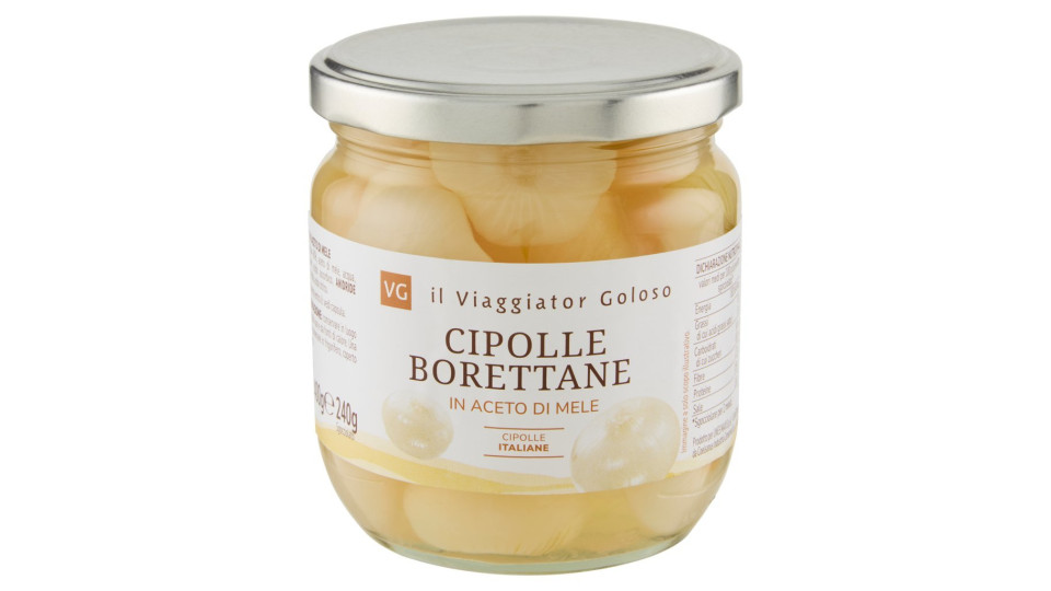 CIPOLLE BORETTANE ALL' ACETO DI MELE GR 400 il Viaggiator Goloso
