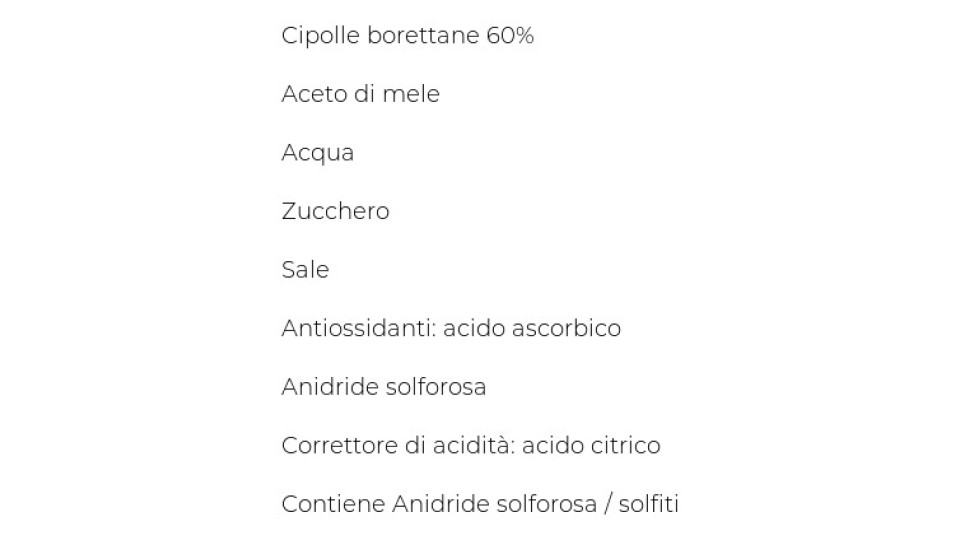 CIPOLLE BORETTANE ALL' ACETO DI MELE GR 400 il Viaggiator Goloso
