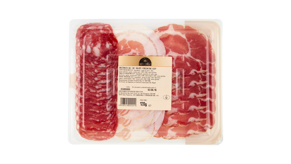 Salumificio San Carlo i Piacentini Antipasto dei Tre Salumi Piacentini D.O.P