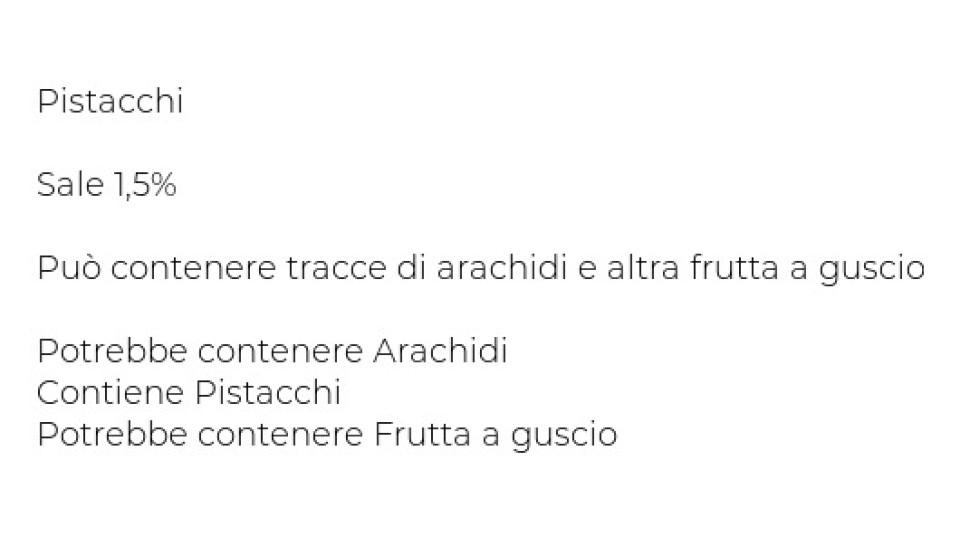 PISTACCHI SALATI E TOSTATI U! Confronta & Risparmia