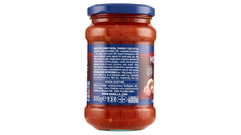 Barilla, ragù montanaro con funghi