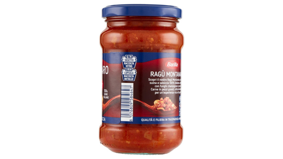 Barilla, ragù montanaro con funghi