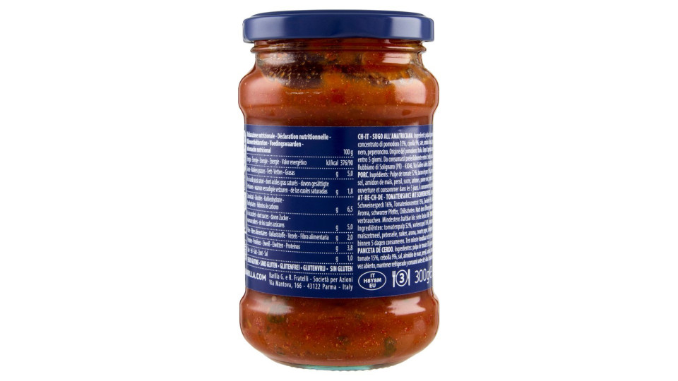 Barilla, sugo all'amatriciana
