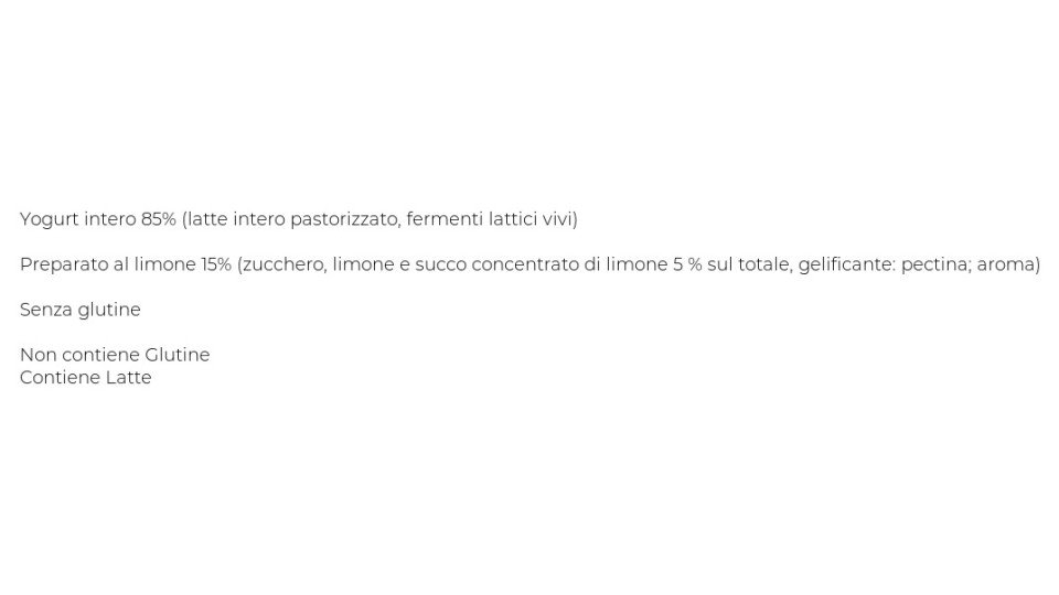 Latteria Soc.Vipiten, Sterzing Vipiteno Yogurt Intero Limone