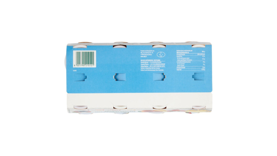 Mila Benessere Zero grassi Yogurt Magro 2 Ananas - 2 Frutti di Bosco - 2 Fragola - 2 Pesca