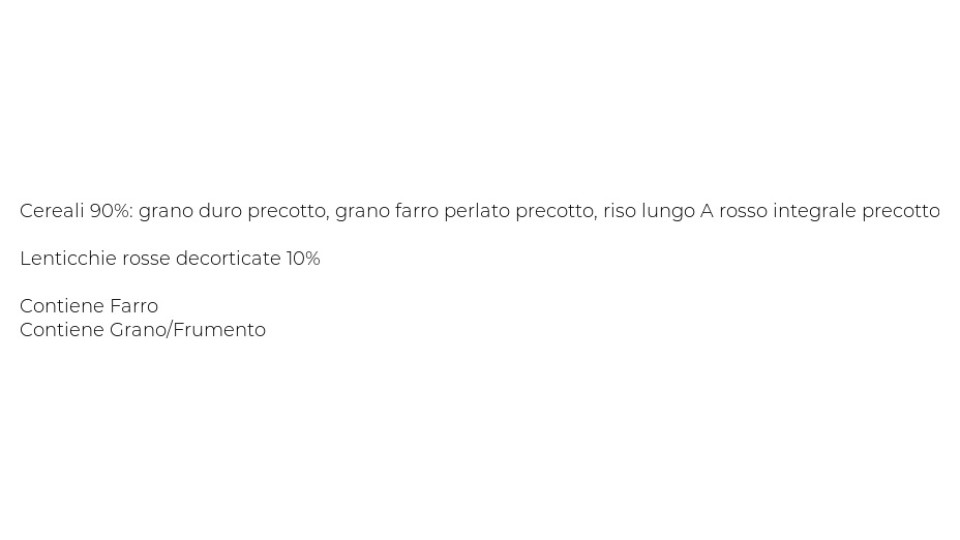 Pedon, I salvaminuti basmati avena e lenticchie