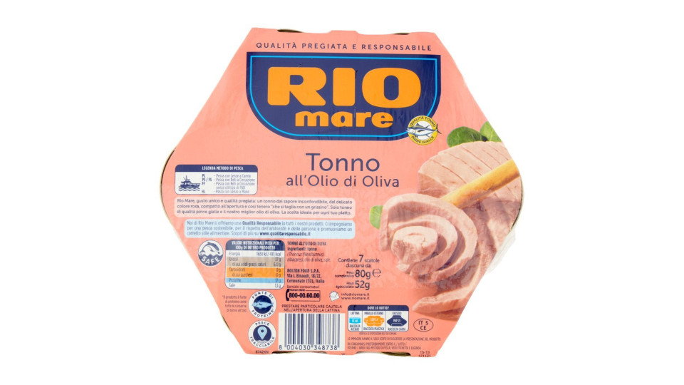 Rio Mare, tonno all'olio d'oliva conf. 3x120 g +
