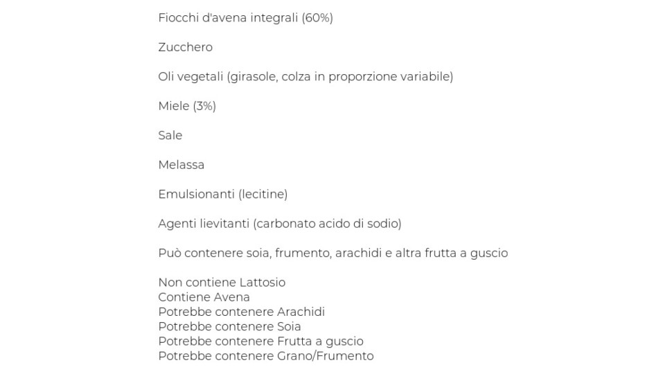 Nature Valley, Crunchy fiocchi d'avena e miele barrette