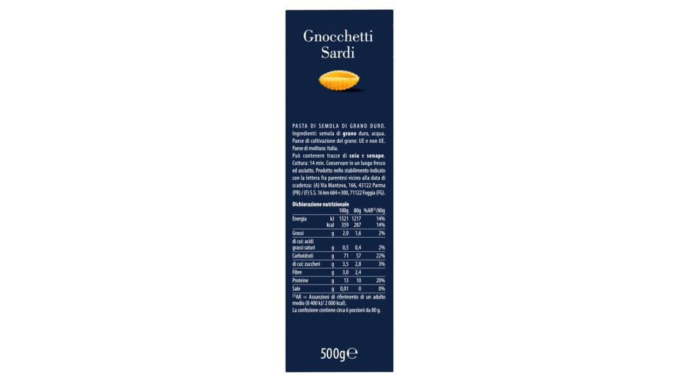 Barilla Specialità Gnocchetti