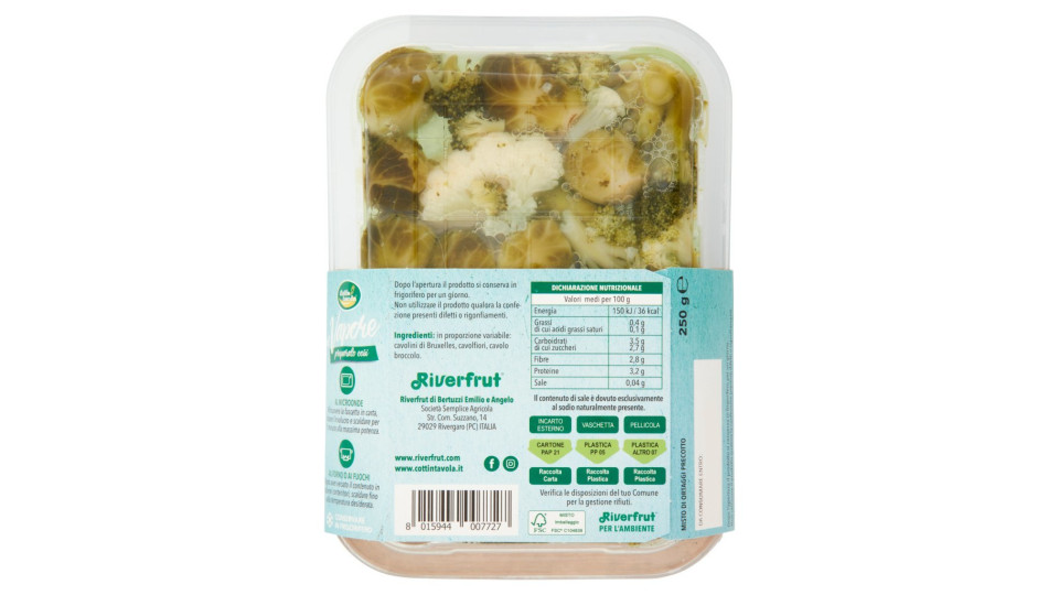 Cottin tavola tris di cavoli