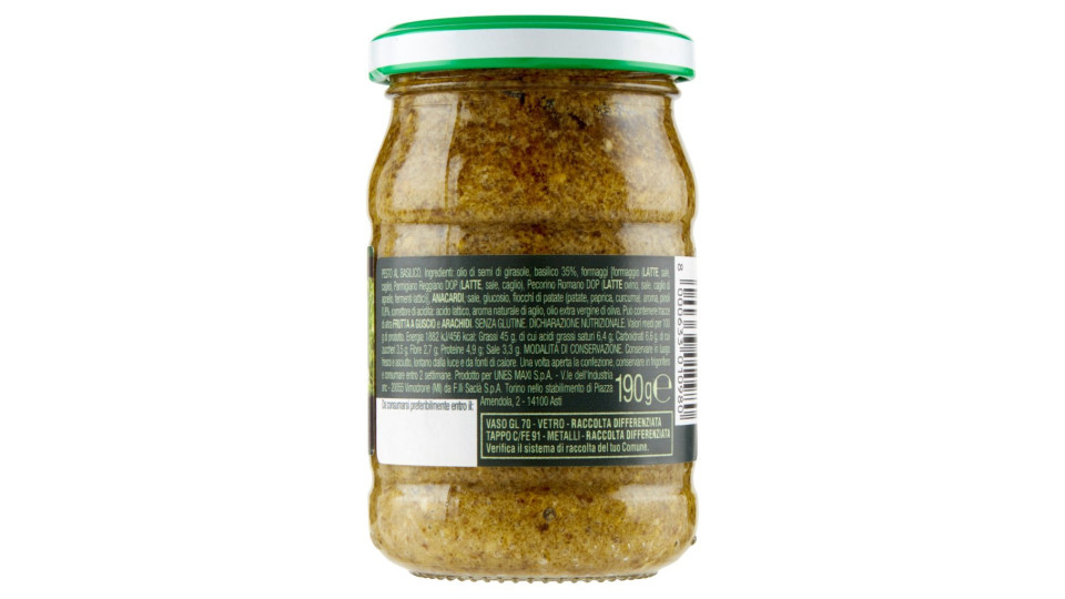 Pesto al Basilico U! Confronta & Risparmia