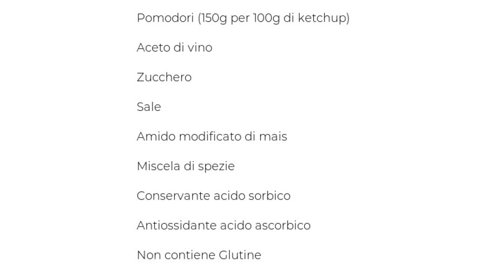 Orco, ketchup classico monodose