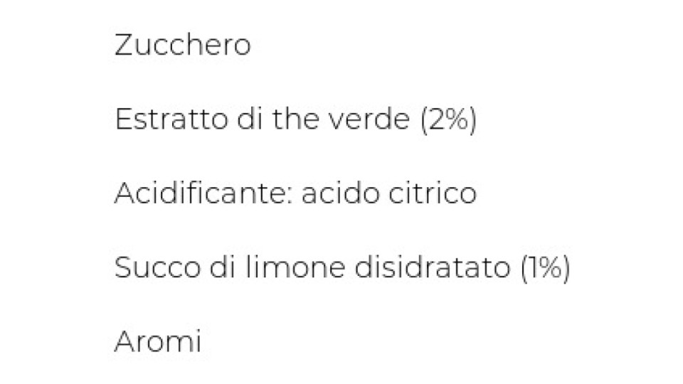 Ristora, preparato per tè verde al limone istantaneo