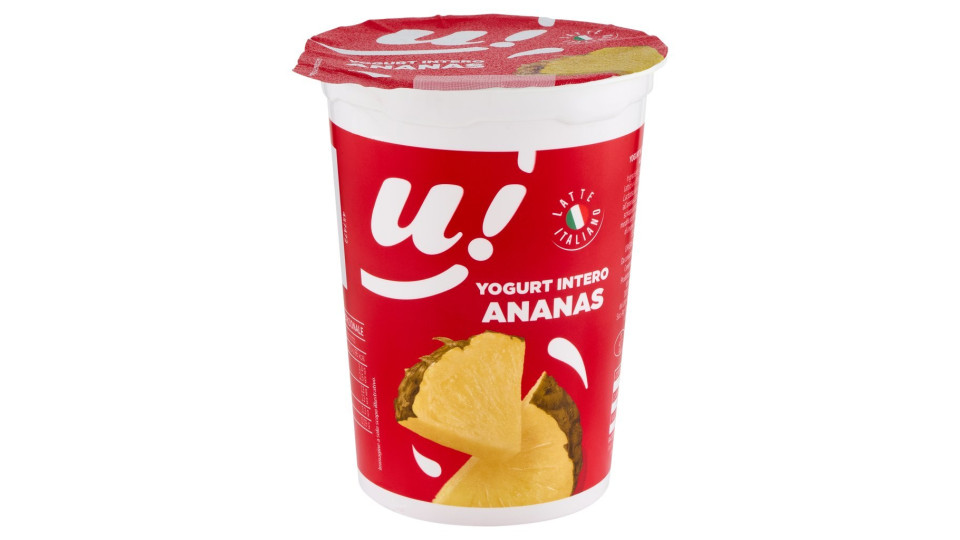Esselunga, yogurt intero con banana frullata