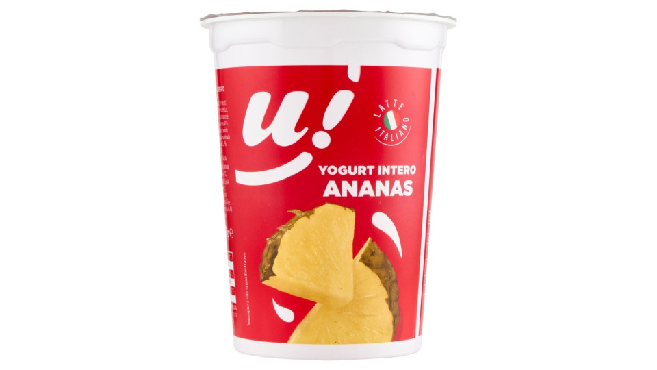 Esselunga, yogurt intero con banana frullata
