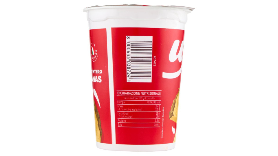 Esselunga, yogurt intero con banana frullata