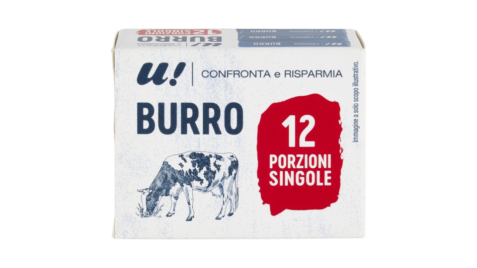 Burro 12 porzioni singole U! Confronta & Risparmia