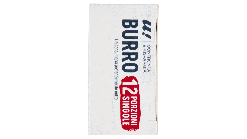 Burro 12 porzioni singole U! Confronta & Risparmia