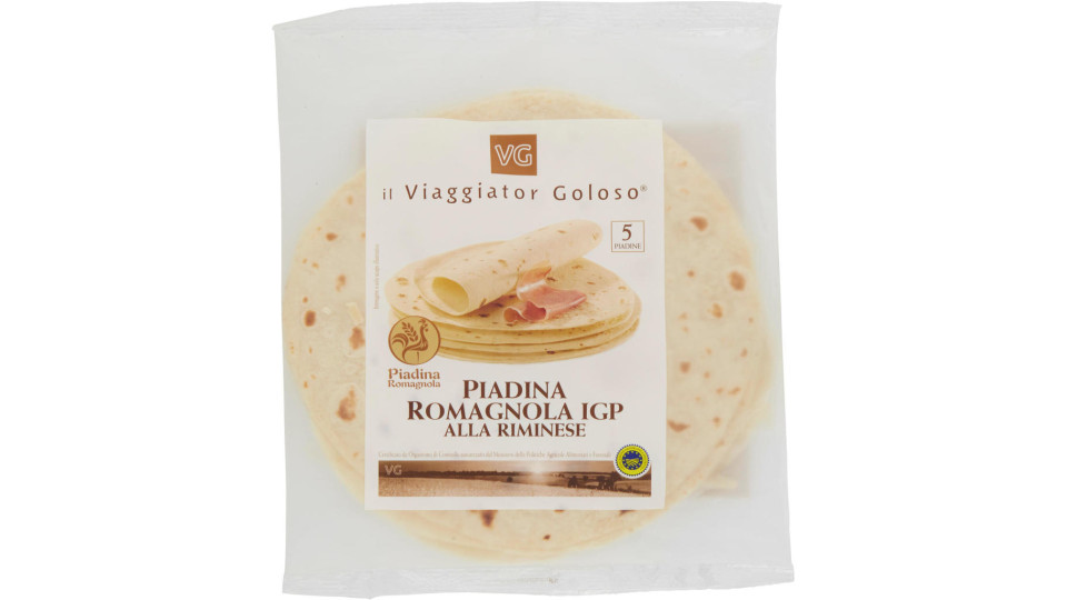 Piadina Romagnola alla Riminese IGP, pronta in 1 minuto