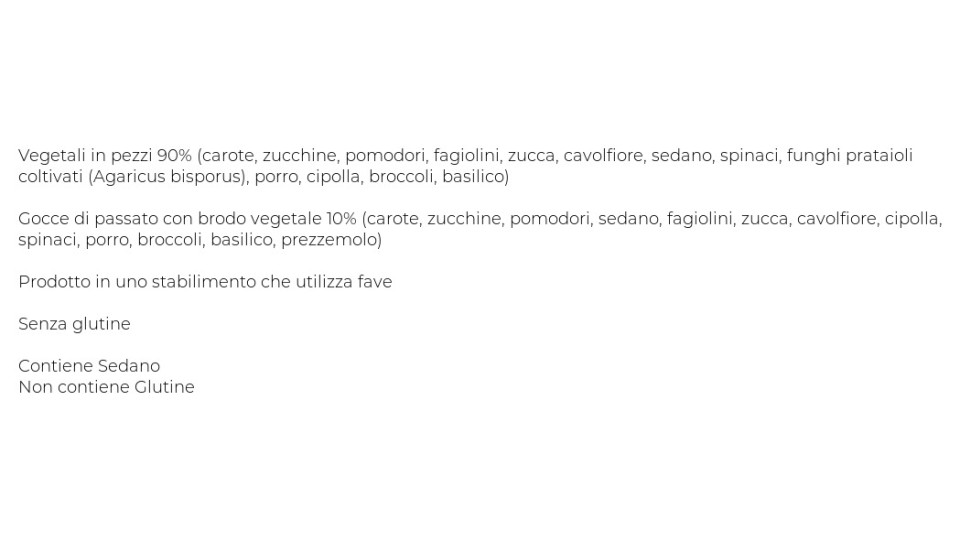 Orogel, Il Benessere Leggerezza minestrone surgelato