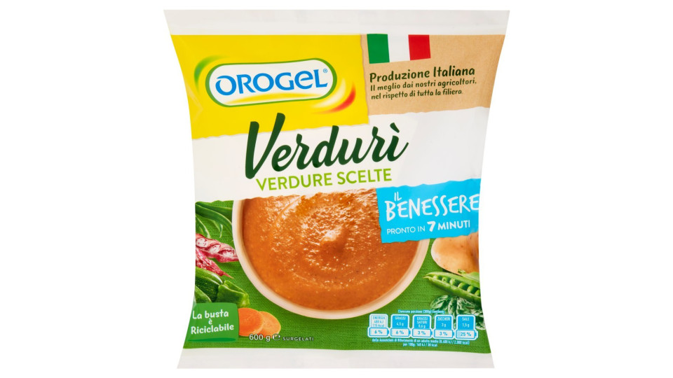 Orogel, Il Benessere Verdurì verdure scelte surgelate