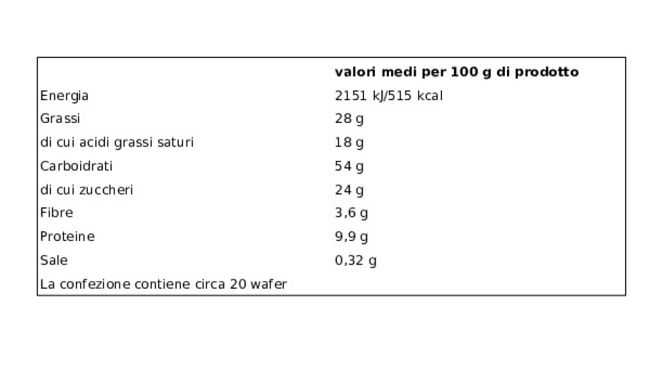 Esselunga, wafer nocciola