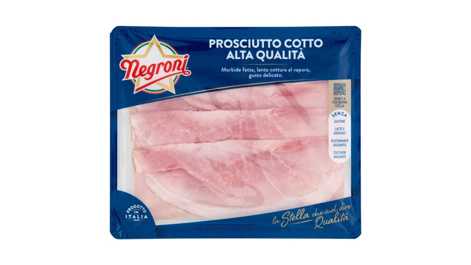 Negroni, Cotto Stella prosciutto cotto di alta qualità a fette