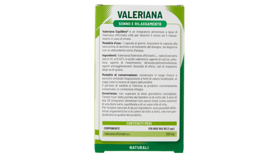 Equilibra, Valeriana 30 capsule